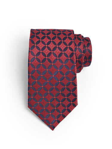 REGAL CRIMSON LATTICE NECKTIE
