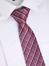 ROSE PINK CHECKERED TIE