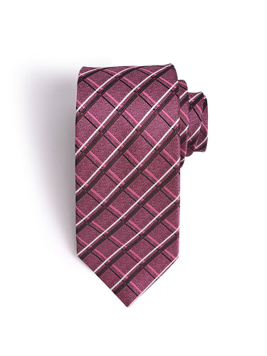 ROSE PINK CHECKERED TIE