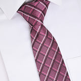 CHECKERED TIE WITH POCKET SQUARE