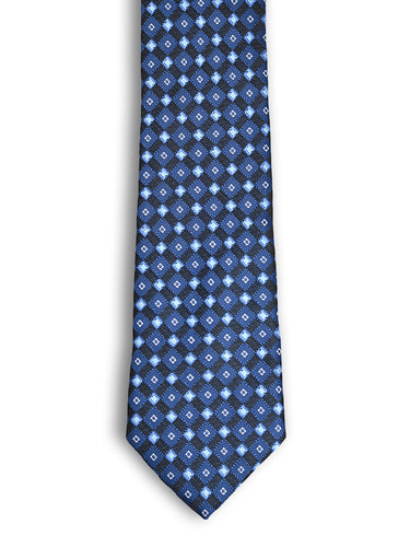 ROYAL BLUE LATTICE NECKTIE