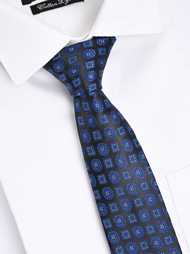 ROYAL BLUE MEDALLION NECKTIE