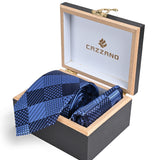ROYAL BLUE TIE WITH POCKET SQUARE