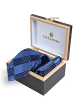 ROYAL BLUE TIE WITH POCKET SQUARE