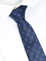 ROYAL BLUE PRINTED NECKTIE