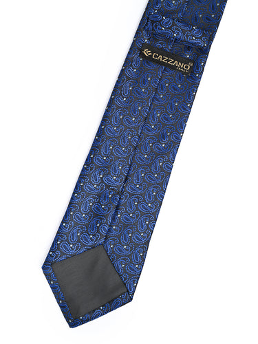 ROYAL BLUE MOTIF NECKTIE