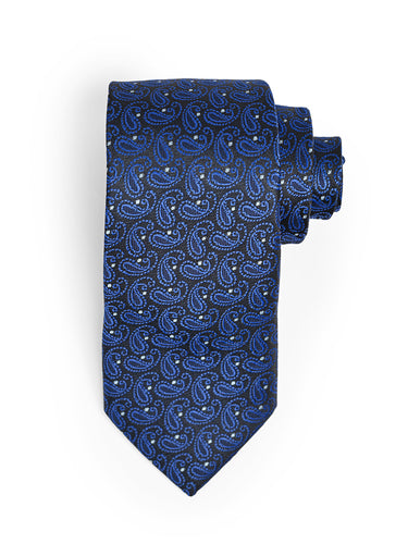ROYAL BLUE MOTIF NECKTIE