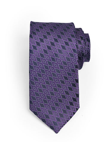 ROYAL PURPLE JACQUARD NECKTIE