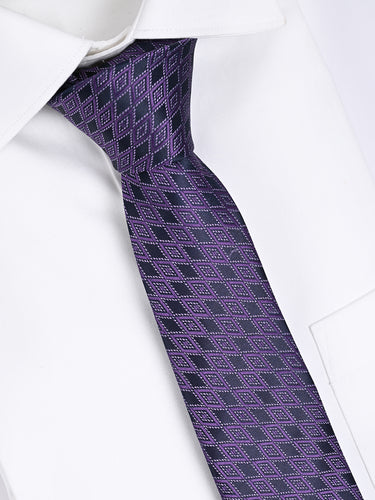 ROYAL PURPLE JACQUARD NECKTIE