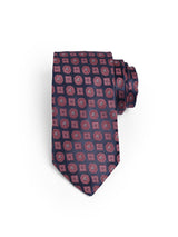 SCARLET JACQUARD NECKTIE