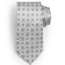 SILVER GREY CHECKED NECKTIE