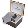 SILVER CHECKERED TIE WITH POCKET SQUARE