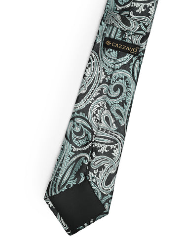 SILVER SAGE JACQUARD NECKTIE