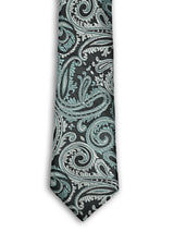 SILVER SAGE JACQUARD NECKTIE