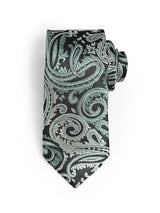 SILVER SAGE JACQUARD NECKTIE
