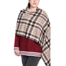 womens brown checked stole