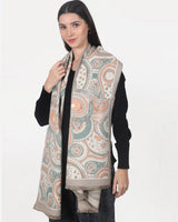 womens multicolor woven design stole