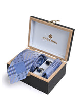 LIGHT BLUE TIE SET