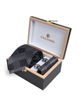 CHARCOAL GREY TIE SET