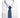 Blue Floral Print Neck Tie With Pocket Square
